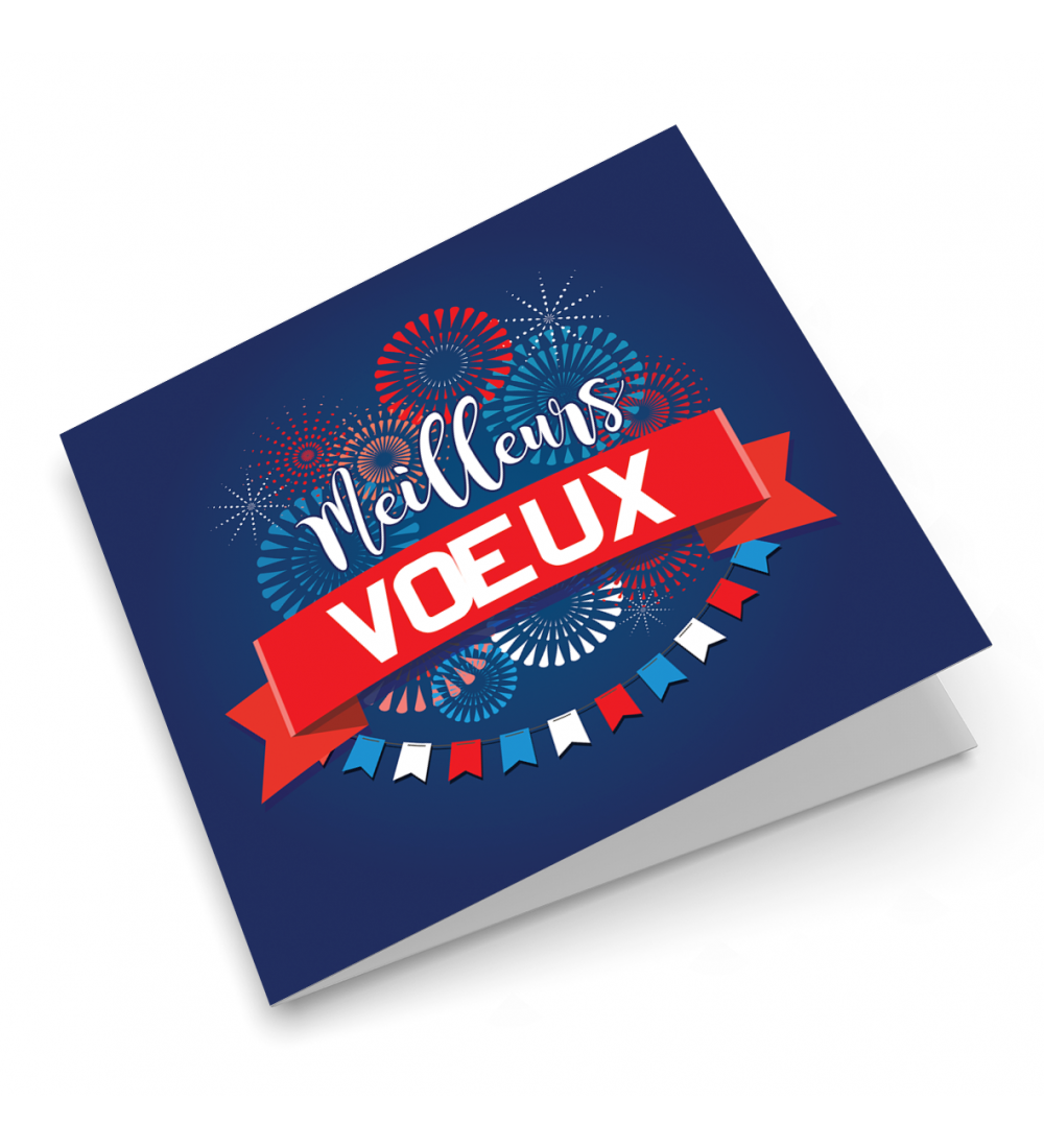 Carte de voeux "Feux d'artifice"