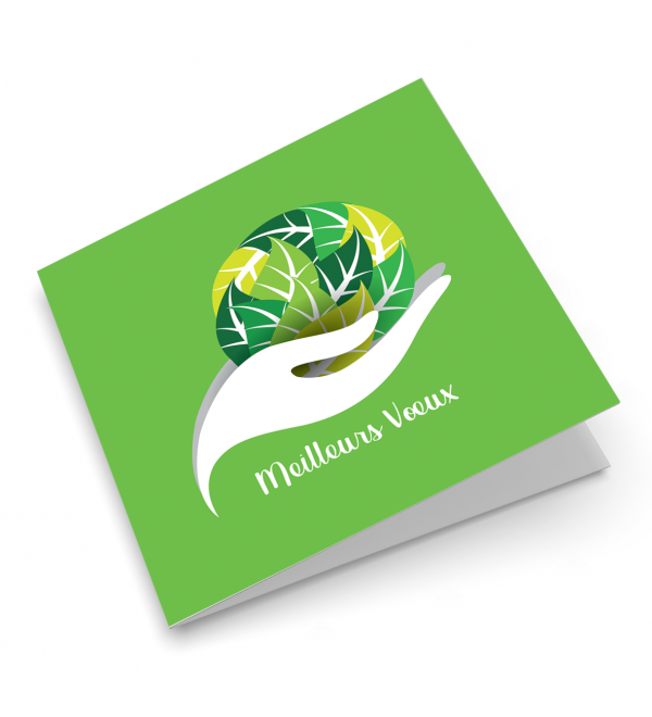 Carte de voeux "Planète verte"